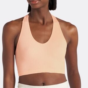 Free People Free Throw Crop Tank Top Peaches Large NWT